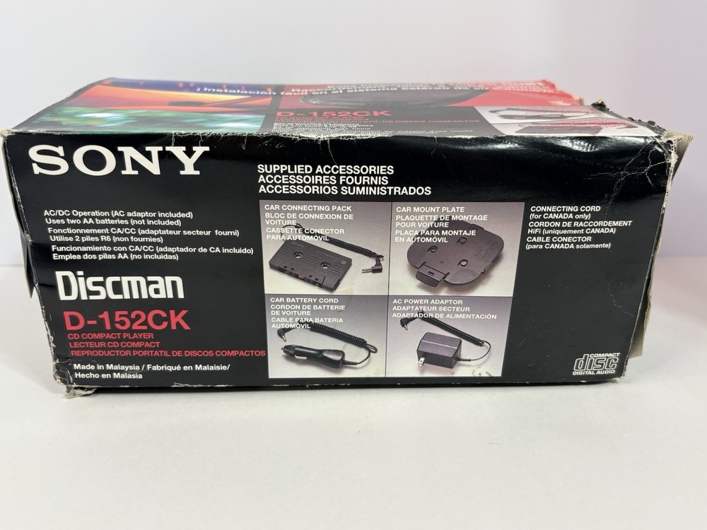 Sony D-152CK Portable CD Player With Accessories
