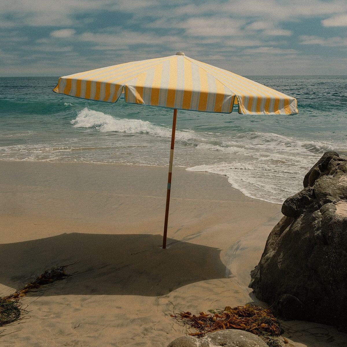 Business & Pleasure The Amalfi Umbrella Tuuli Stripe Yellow Colored