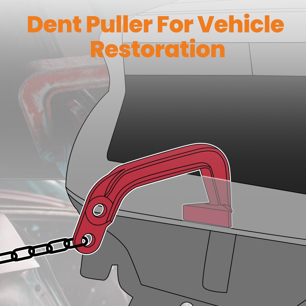 6 Ton Deep Hook Clamp Auto Body Frame Jumbo Dent Puller Pulling Set Length 19"