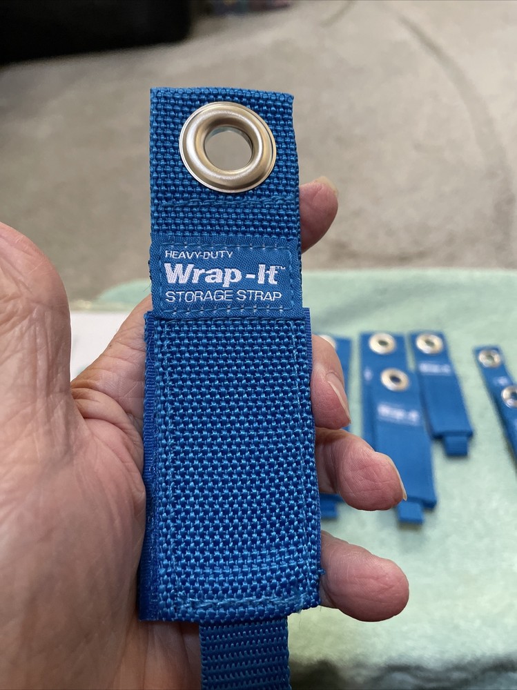 Wrap It Blue Heavy Duty Storage Straps 8 Pack 4 Sizes New