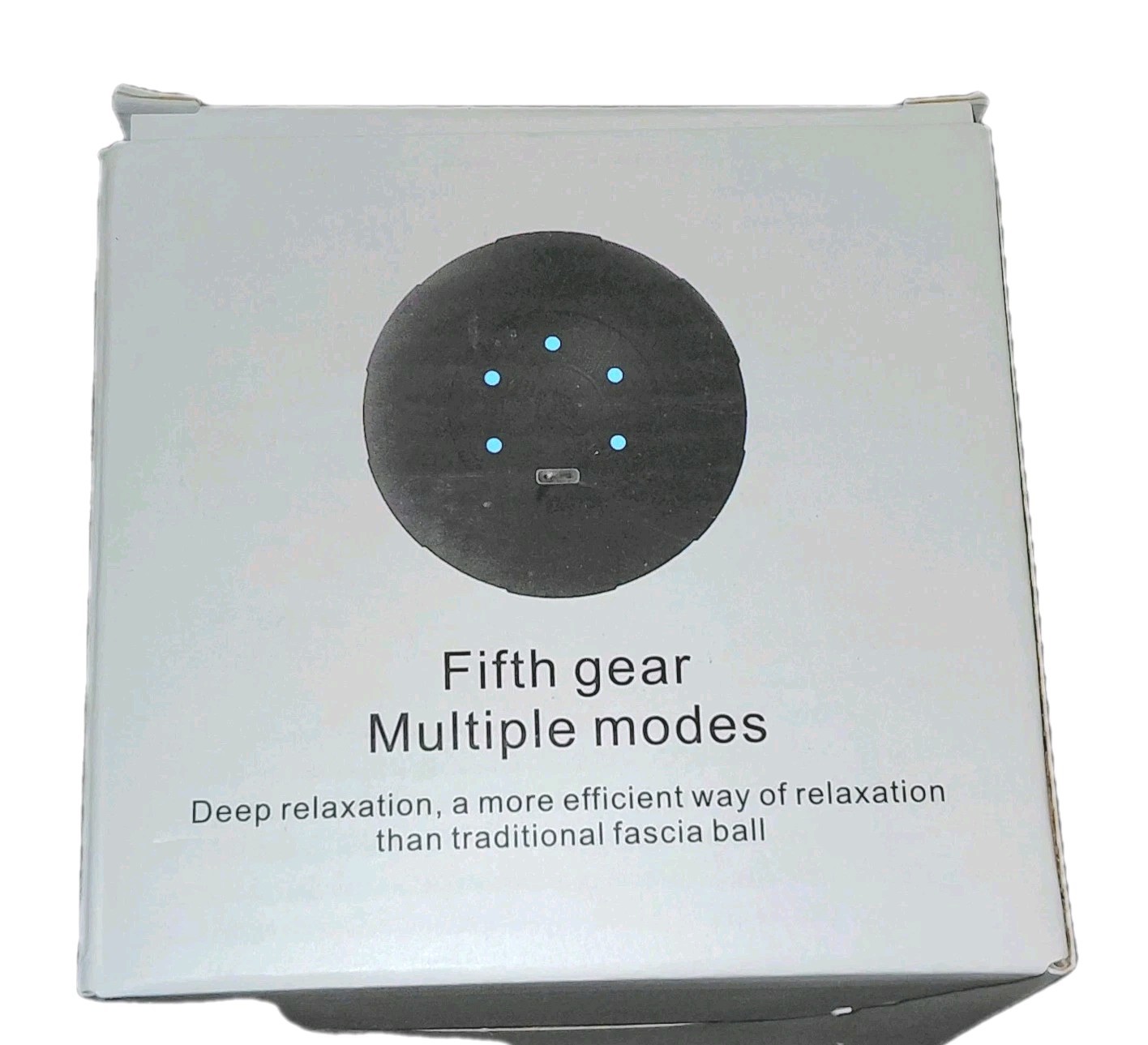 JIEJUNJIE Vibrating Massage Ball with Heat, 5 Modes, Memory, Myofascial Relea...