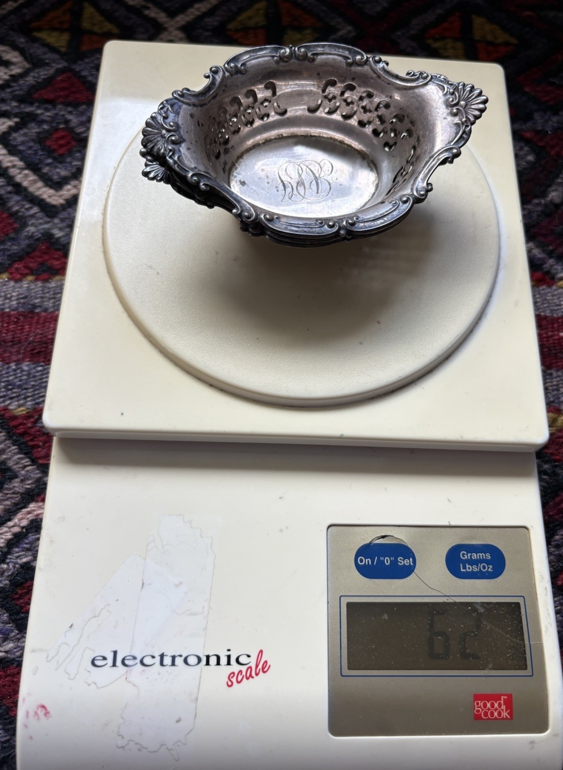 3 VINTAGE Bigelow Kennard Petite Sterling Nut Dishes 62 grams