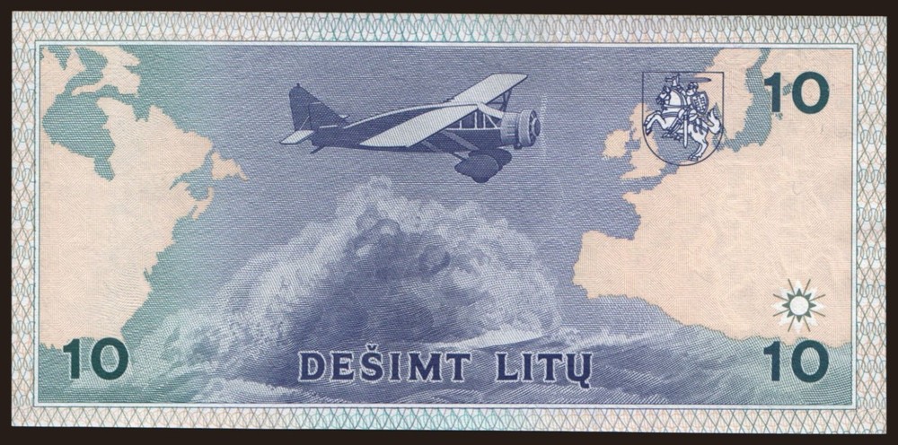 Lithuania - 1993 - 10 Litu - "aUNC" - #CO7824