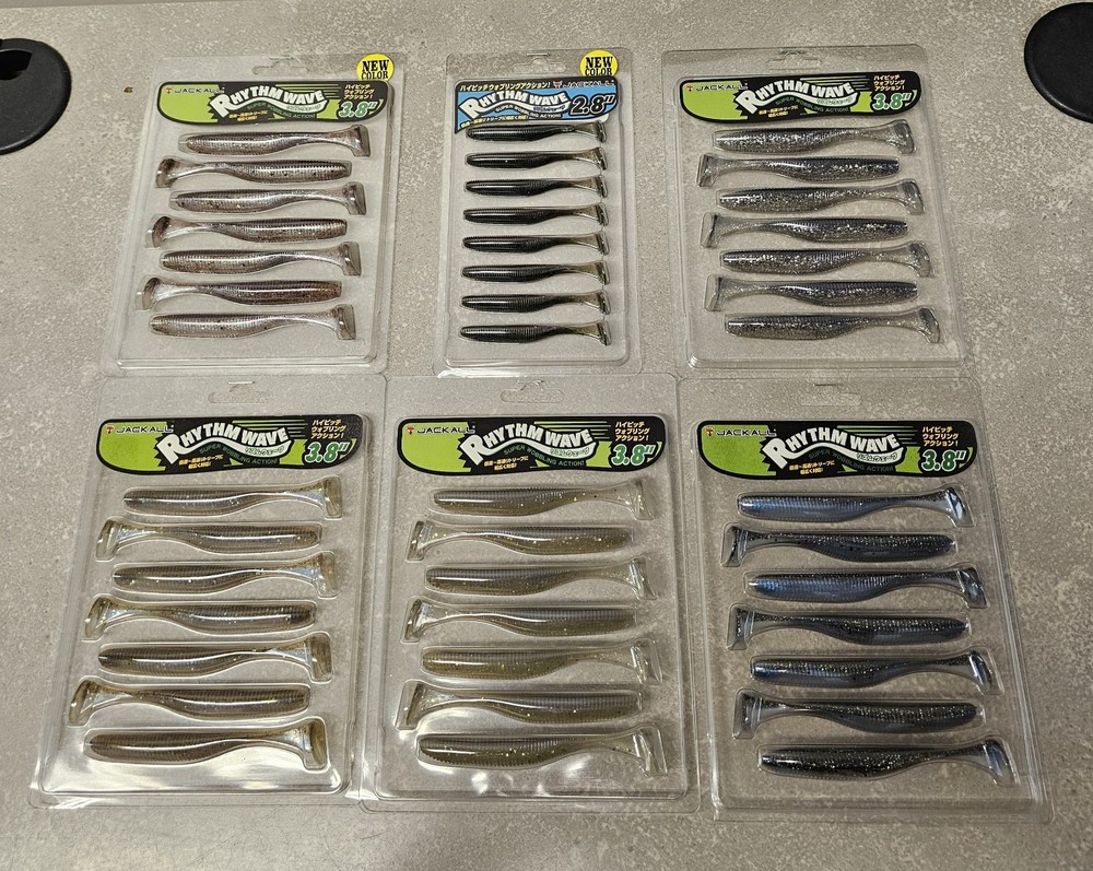 JACKALL RHYTHM WAVE ASSORTED SIZES & COLORS YOU CHOOSE