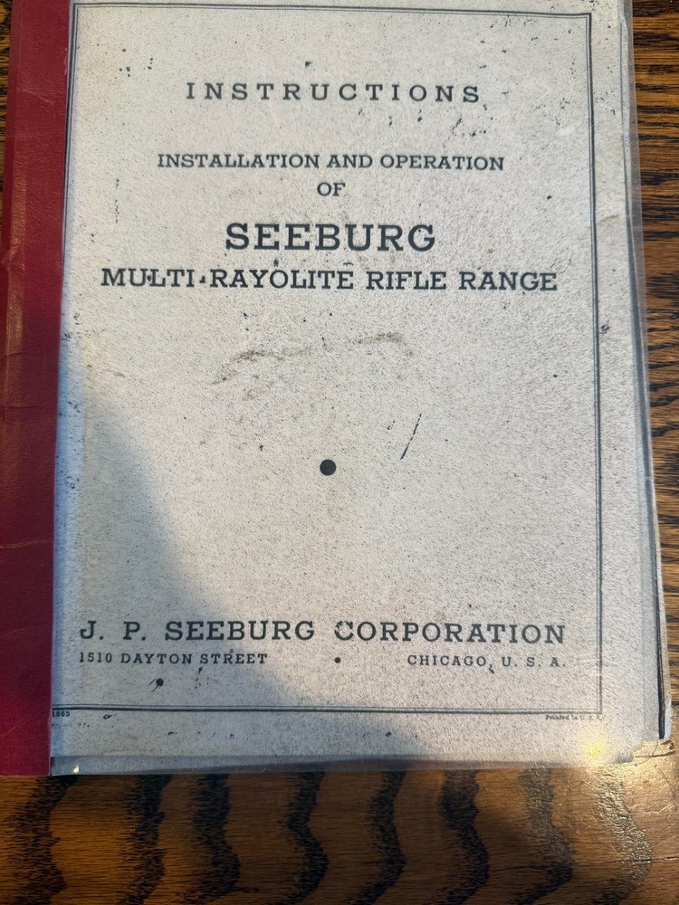 Seeburg Multi Rayolite Rifle Range and Shoot the Bear Manual