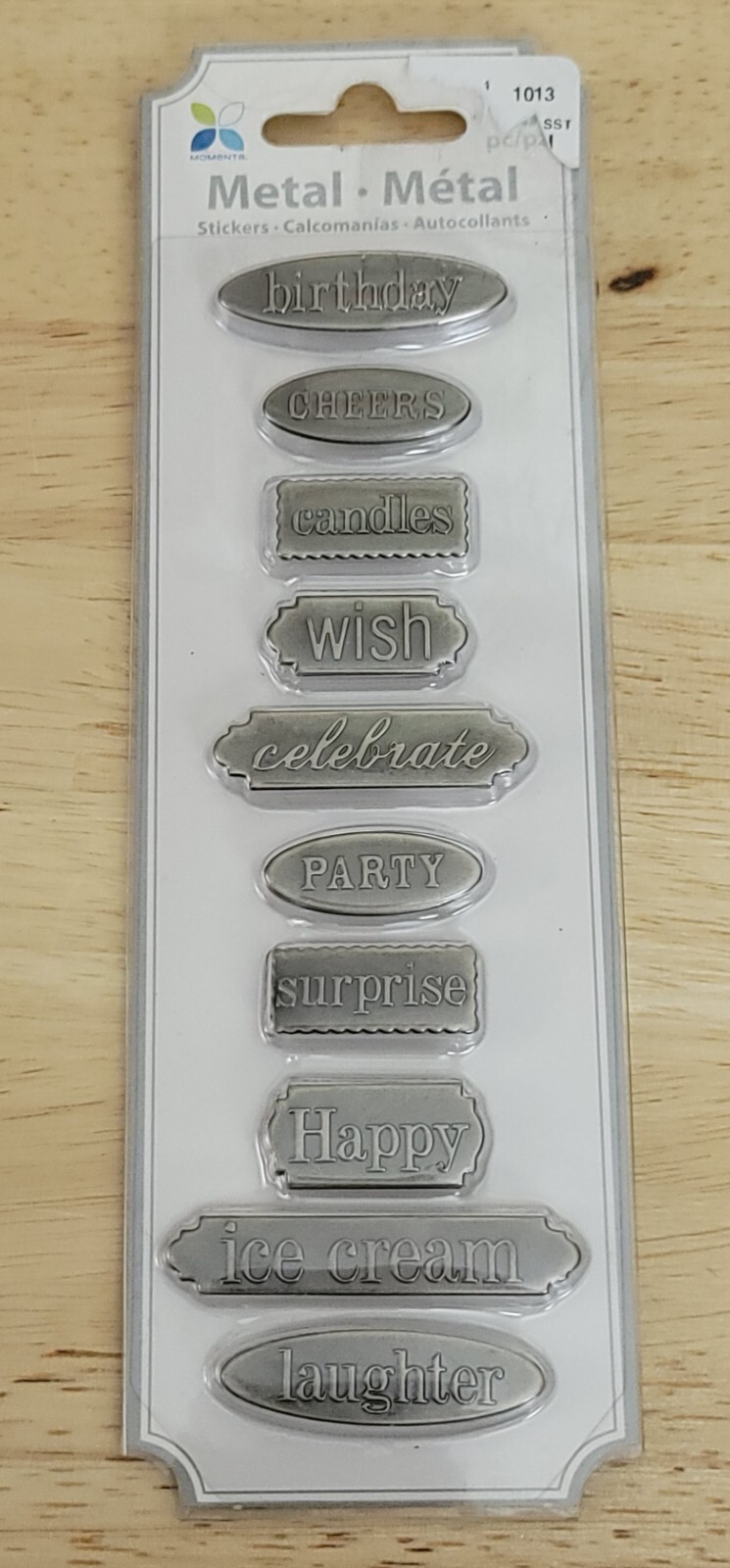 Momenta METAL EMBELLISHMENT STICKERS Lot of 12 Craft Cardmaking Scrapbooking