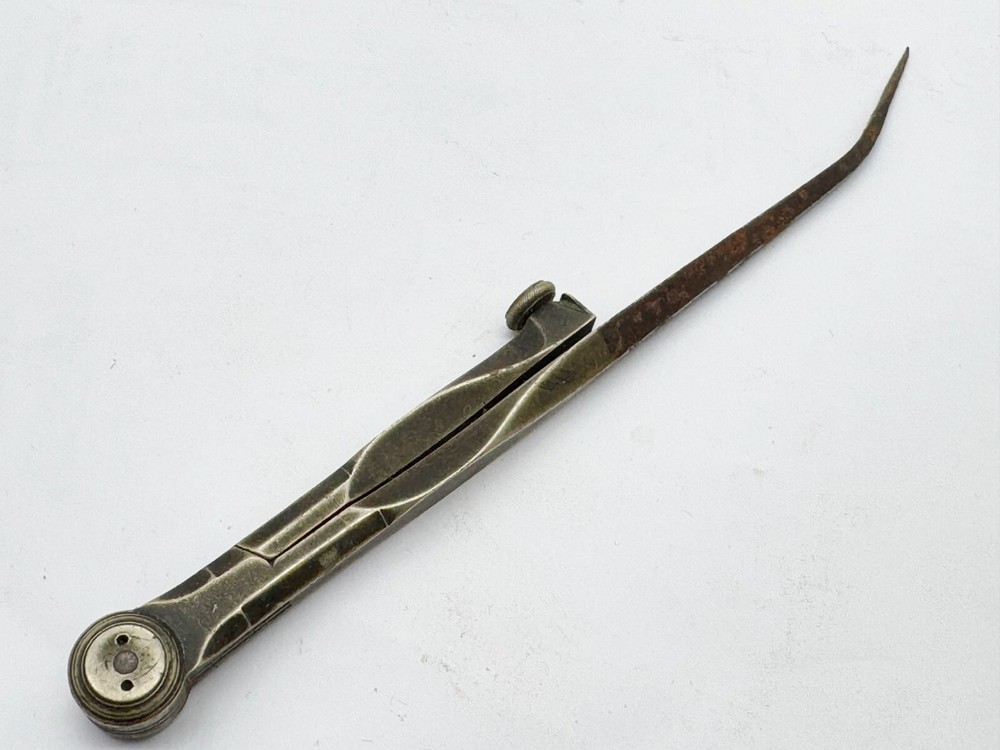 ANTIQUE BRASS COMPASS DIVIDER TOOL RARE PRECISION DRAFTING INSTRUMENT