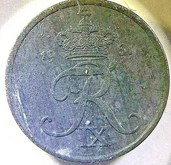 1961 1 ORE Denmark coin - Circulated