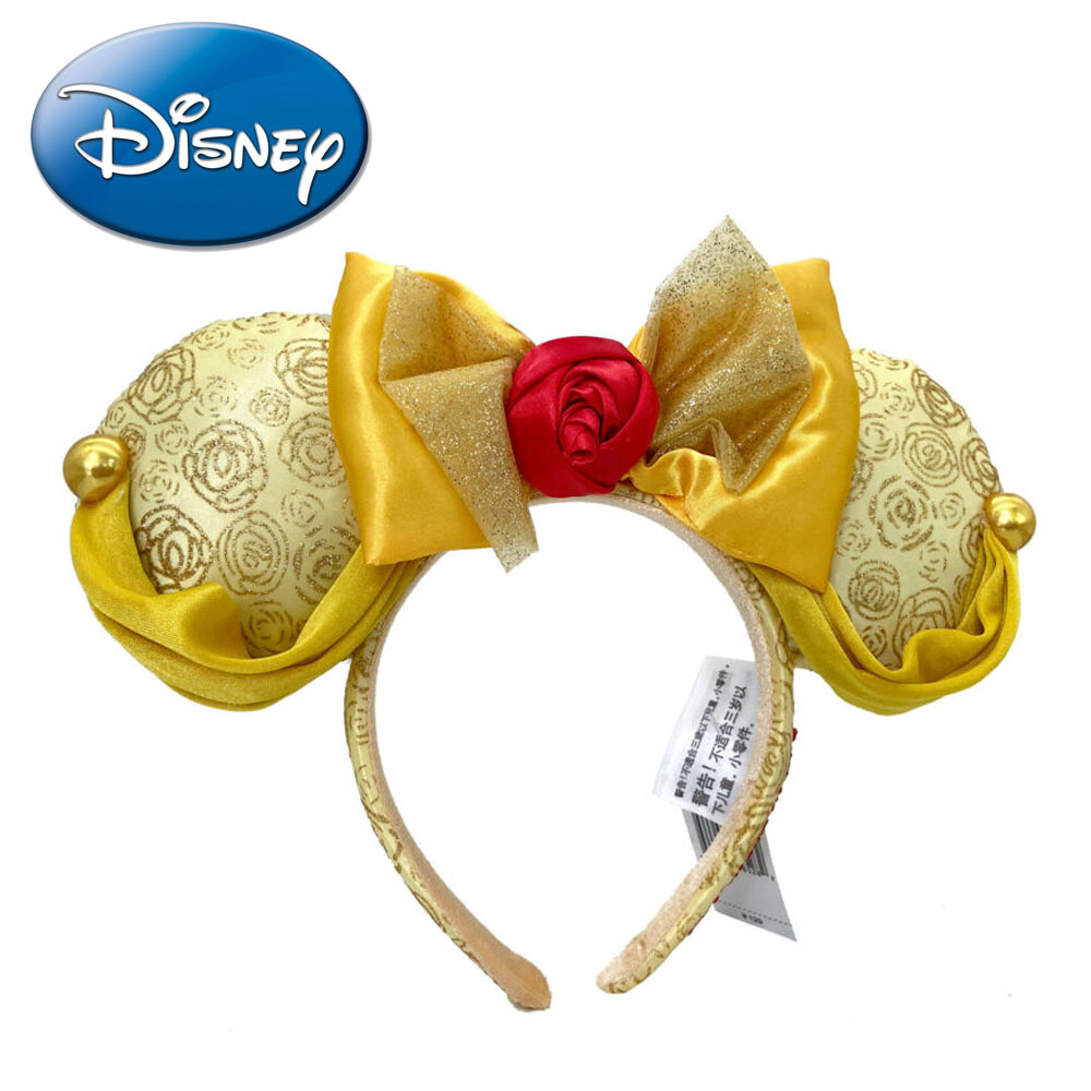 DisneyParks Minnie Mouse Ears Beauty and the Beast Belle Bow Mickey Headband2026