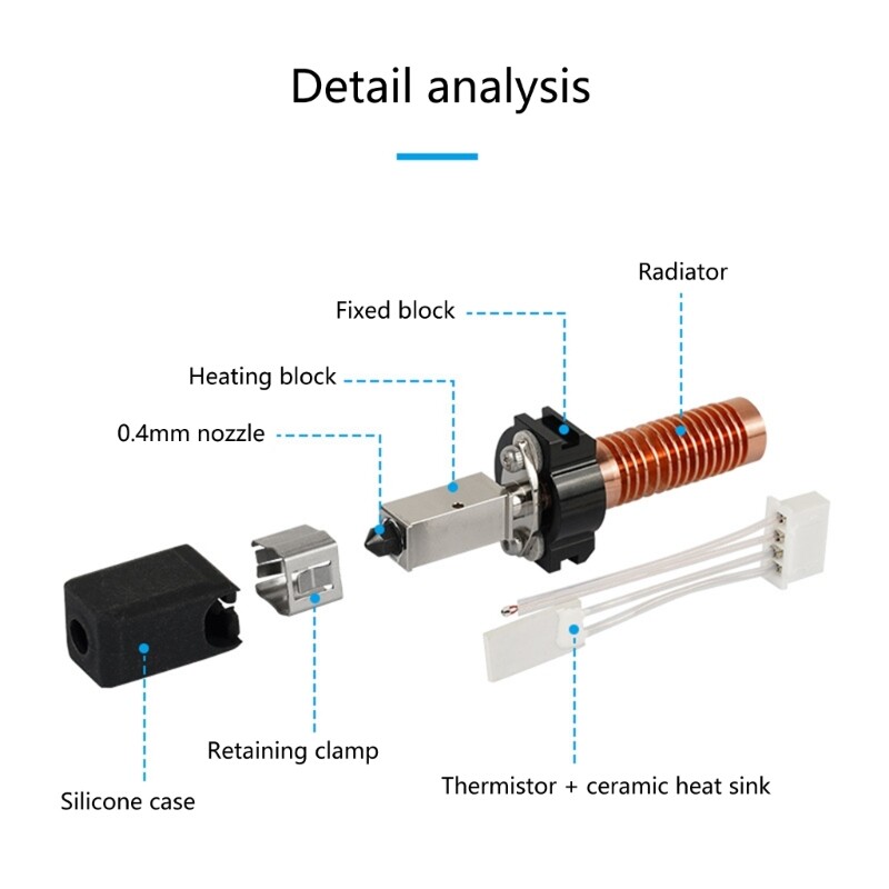 Innovative 5M/5MPro Hotend 3D Printing Accessory for Creative Studios