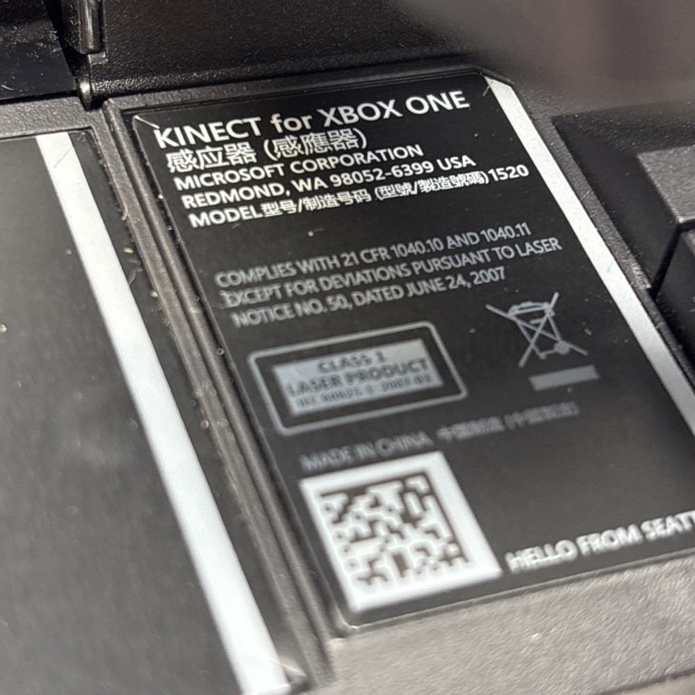 Microsoft Kinect Sensor for Xbox One (Model 1520) Motion Camera