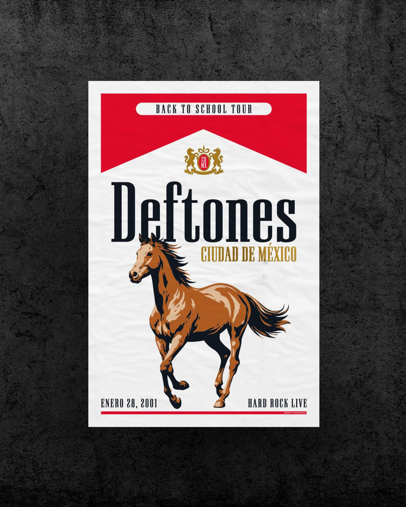 Deftones a Mexico 2001 Poster