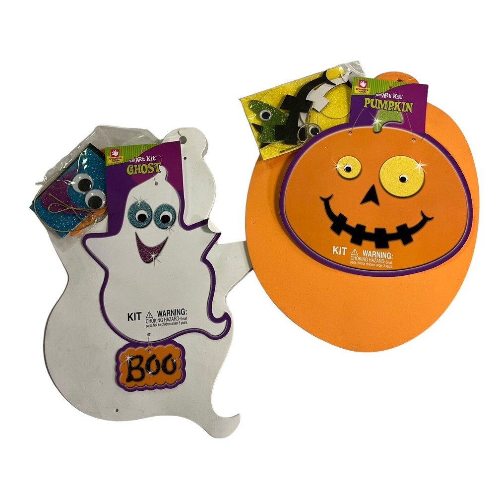 Fibre Craft Creative Hands smArt Kit Make a Pumpkin Ghost 2007 NOS