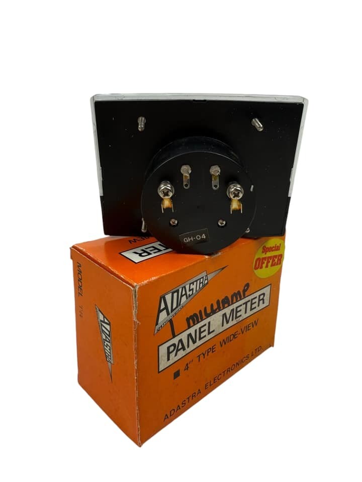 Adastra 4" Milliamperes Panel Meter Wide View