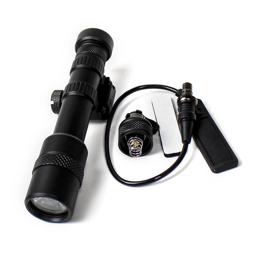 Tactical LED Constant Flashlight Weaponlight Picatinny w/Remote Switch 20mm Rail