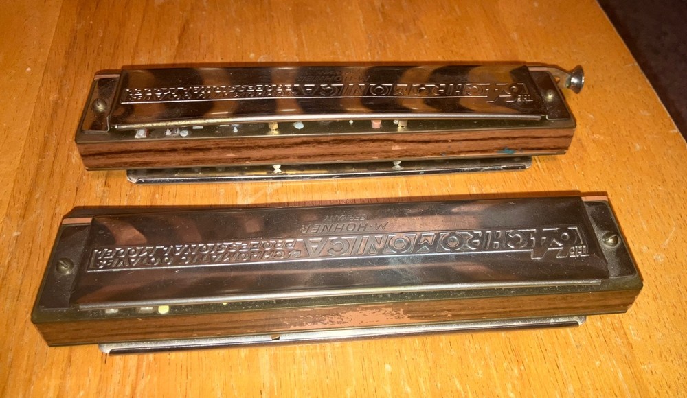 Hohner 64 Chromatic Chromonica ( Two used Harmonicas)