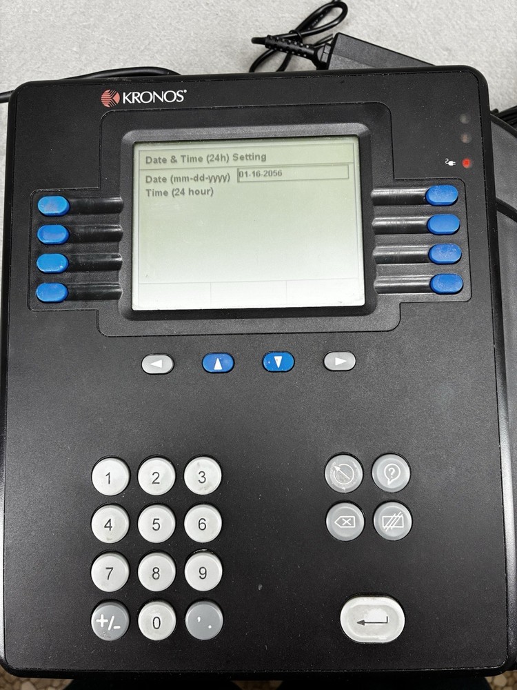 Kronos System 4500 Time Clock Employee Time Attendance Terminal