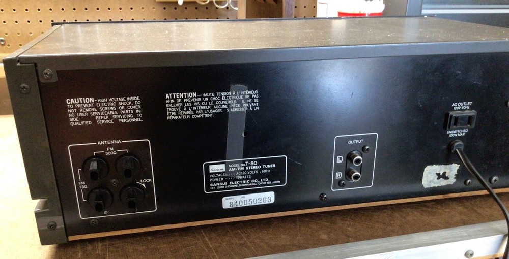 Sansui T-80 digital quartz tuner