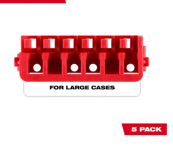 Milwaukee Large Case Rows for Impact Driver Accessories (5-Pack)
