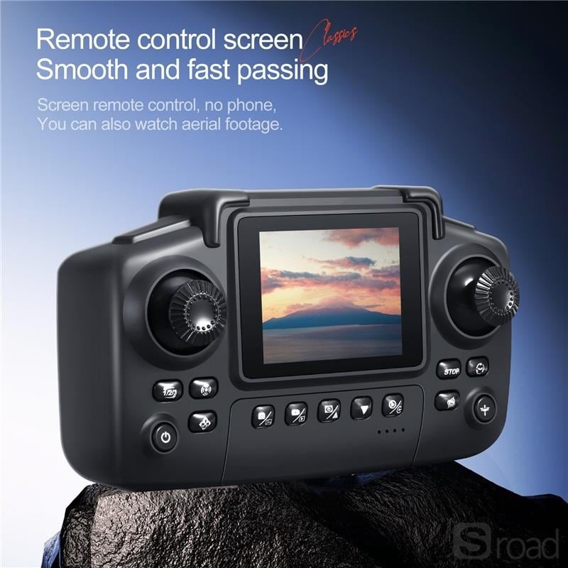 4K Dual Camera RC Drone With Optical Flow & One-Key Takeoff, White