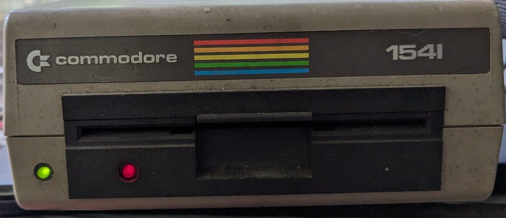 FOR PARTS ONLY? Commodore 1541 Single Floppy Disk Drive Untested Lights Work