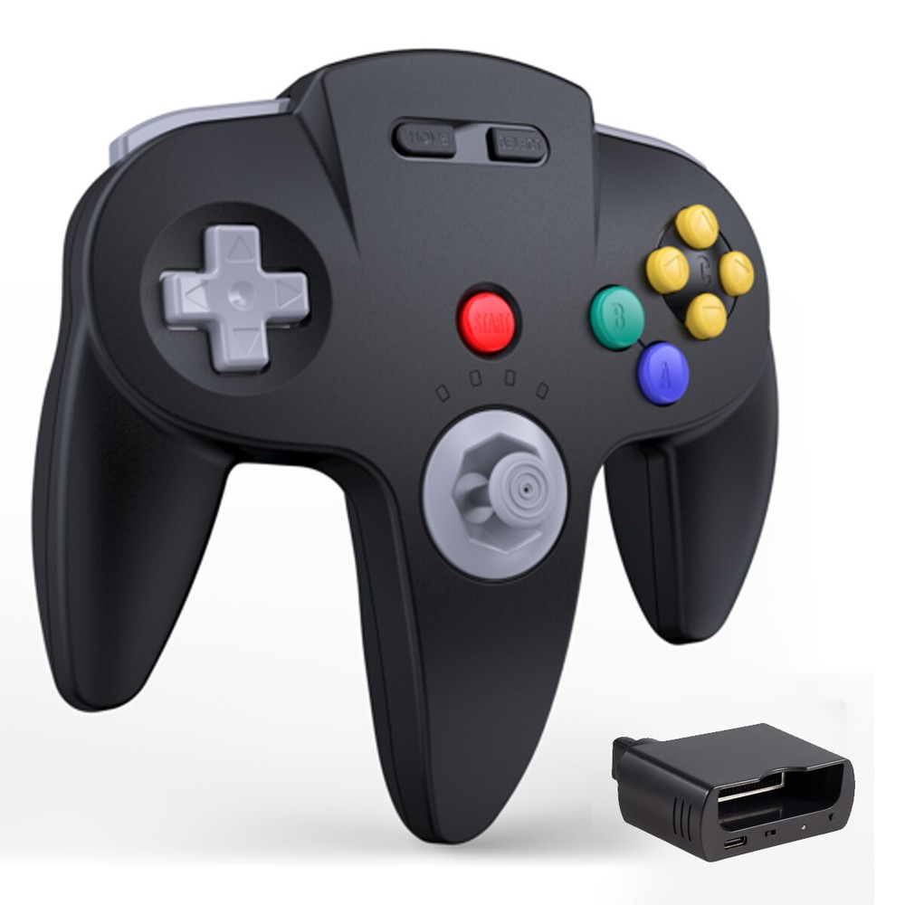 Wireless N64 Controller Rechargeable with Rumble Pak for Nintendo 64 N64 Console