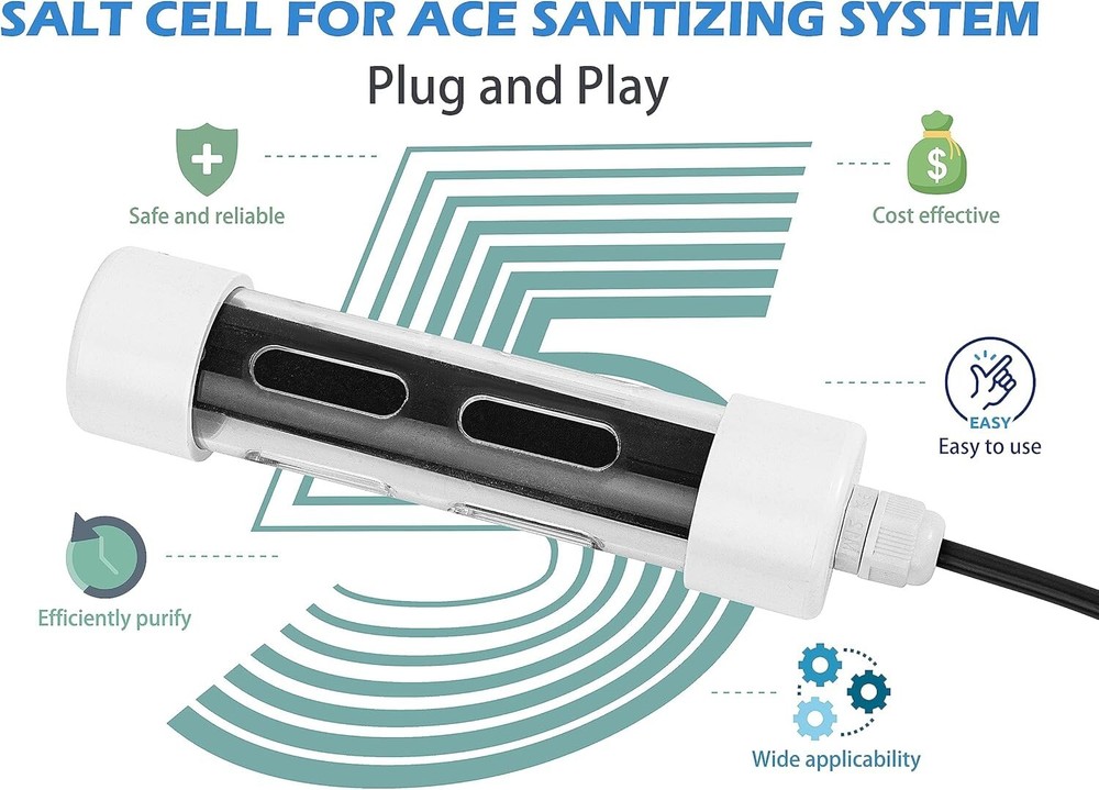 Replacement Salt Cell ACE Sanitizing System Fits All ACE Hot Tubs Easy Install