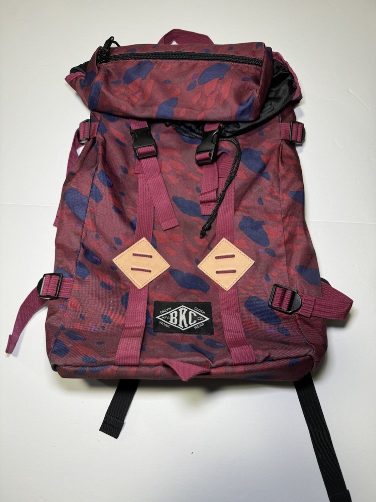 Bklyn Bkc Camo Backpack Purple Maroon Black