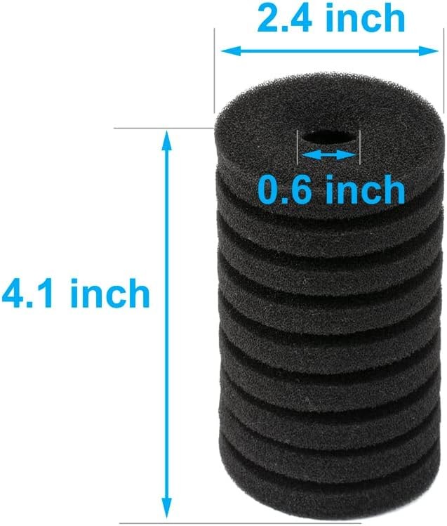 Aquarium Pre-Filter Sponge Replacement 4 Pack Sponge(DT-200A)