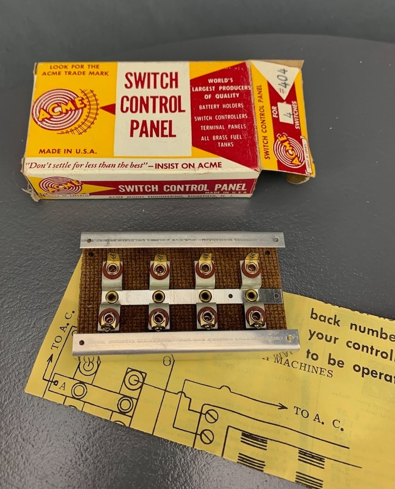 Acme #404 Switch Control Panel for four switches NIB! E0158