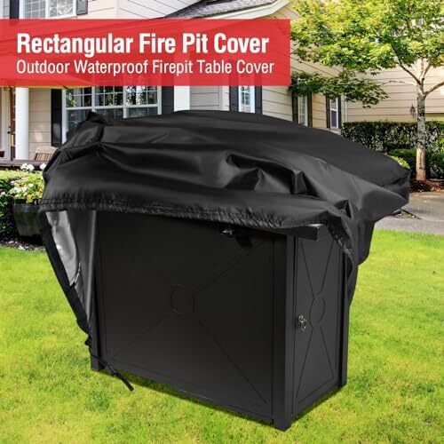 Rectangular Fire Pit Cover for Choice Products 42 Inch Gas Fire Pit TableOutd...