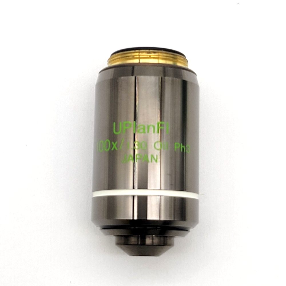 Olympus Microscope Objective UPlanFL 100X 1.30 Oil Ph3 Phase Contrast