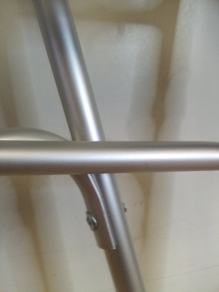 Foldable Standard Walker With Front Wheels And Armrest