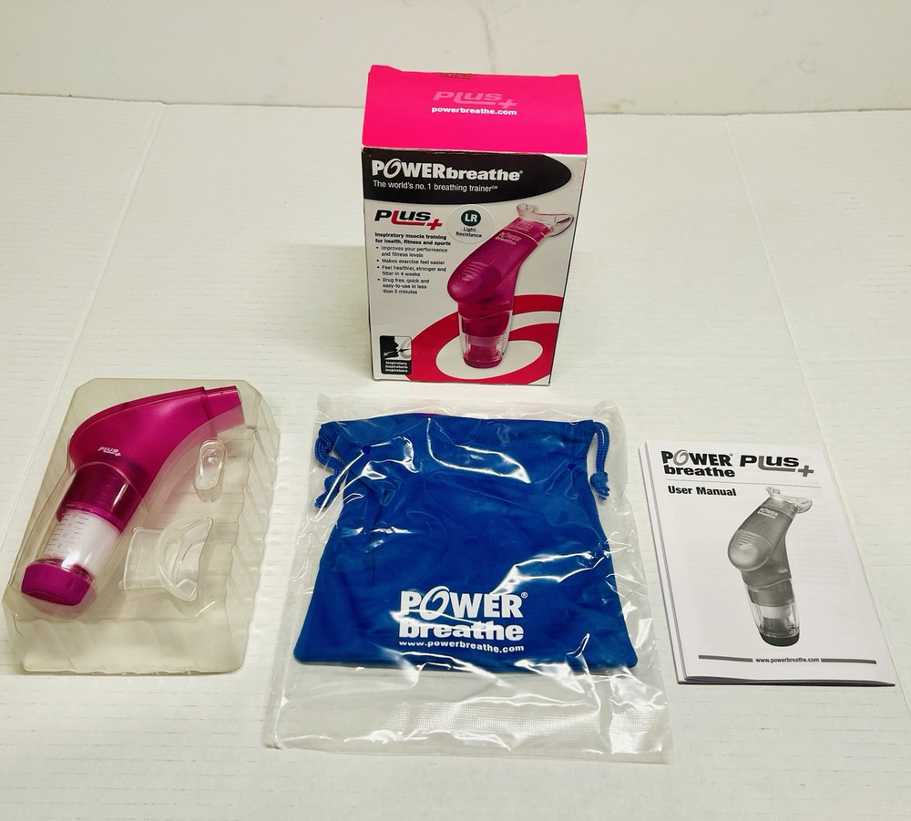 POWERbreathe Plus + Light Resistance Pink Model Trainer