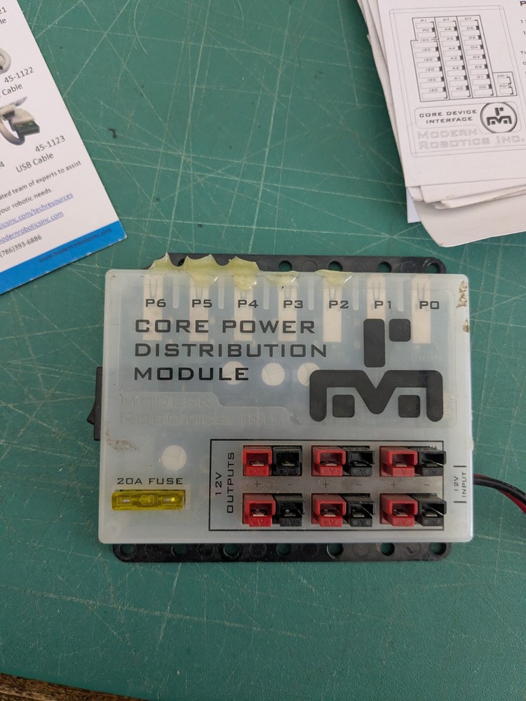 Modern Robotics Core Power Distribution Module 5x Motor Controllers 2x Servo