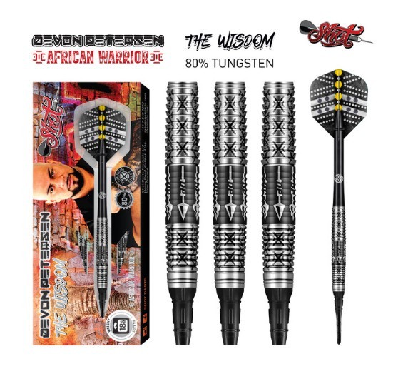 Shot Devon Petersen 18g Dart Set - The Wisdom - FREE SHIPPING  Xtra Flight Sets