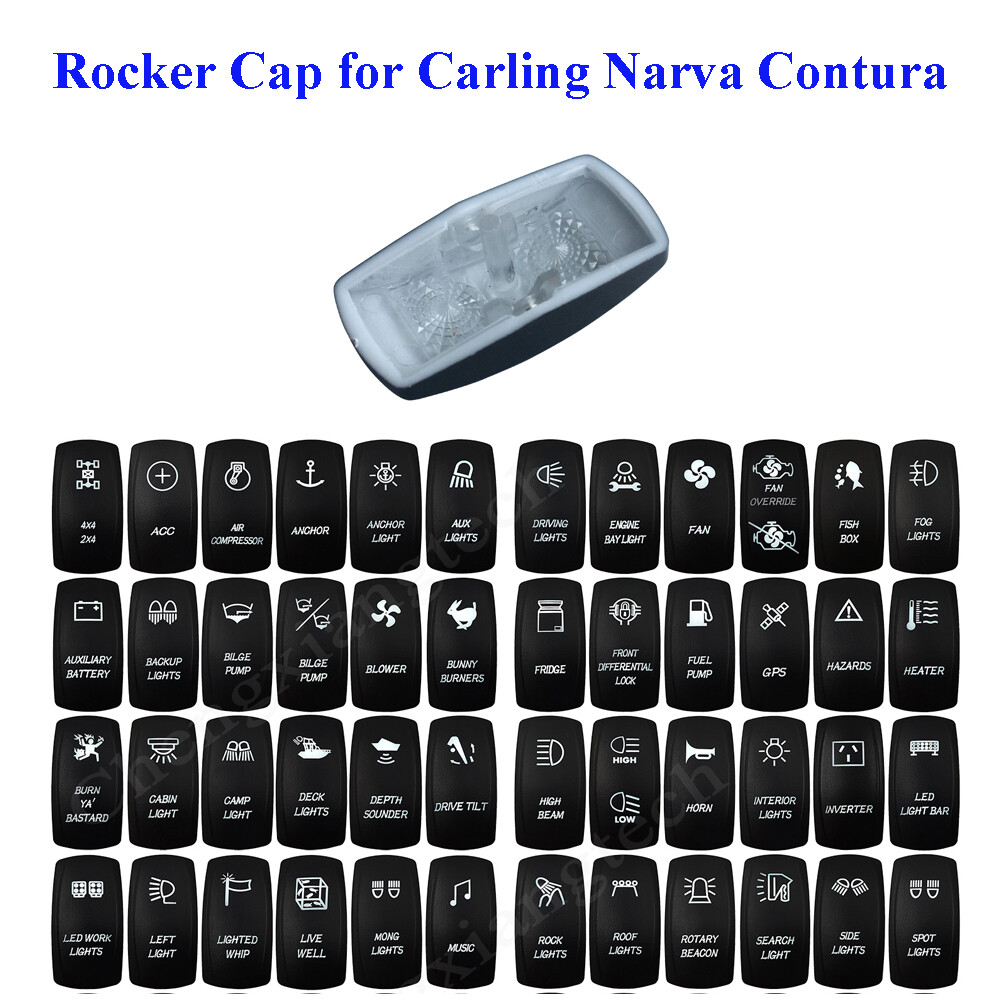 Rocker Cap for 12V 20A Car Boat  Switch COVER Replacing Contura Carling Type