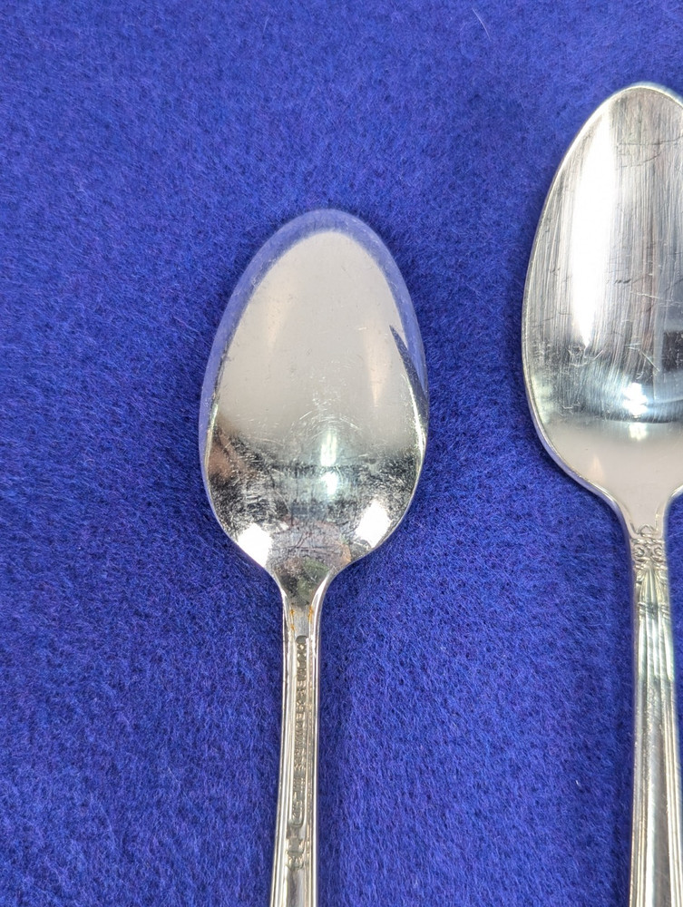 May Queen Holmes Edwards Teaspoons (6) Silverplate SILVERWARE Flatware 1951