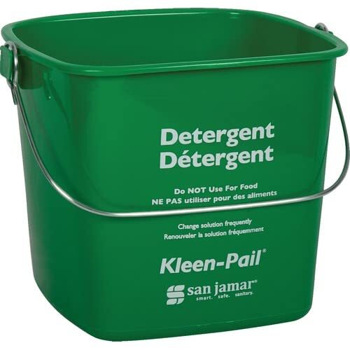 Kleen-Pail Soap/Sanitizing Solution Safety Pail 3 Quart, Green