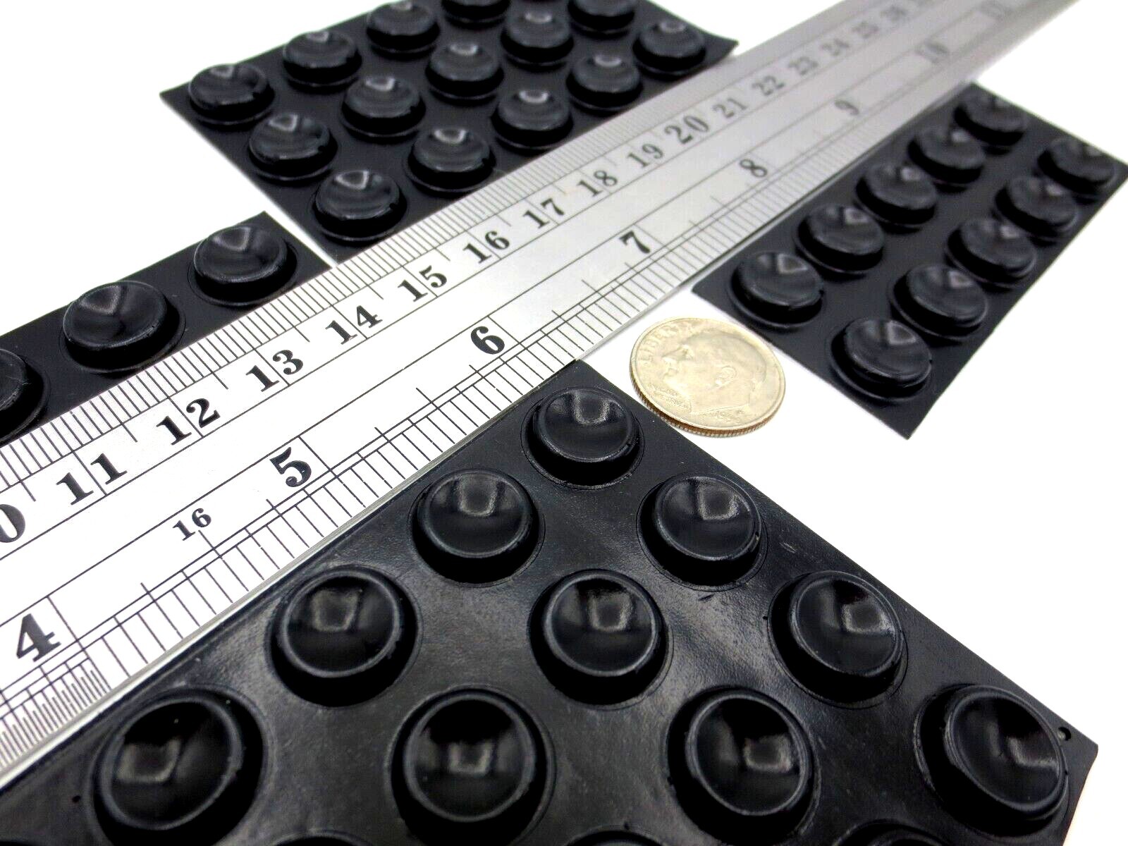 Stick-On Pad Adhesive Backed Bumper Rubber Feet 1/2" Pad 1/8" Tall Rubber Bumpon