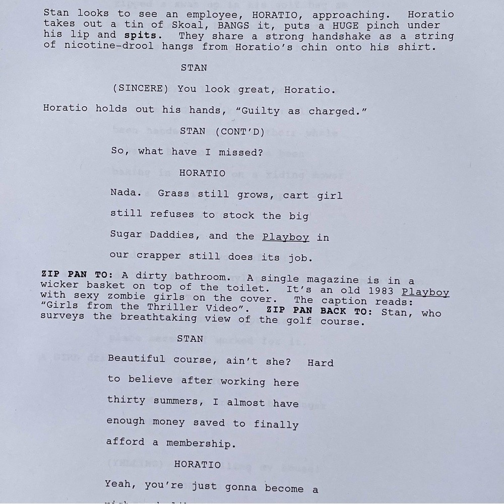 American Dad 2010 Stanny Tendergrass Production Used Original Table Draft Script
