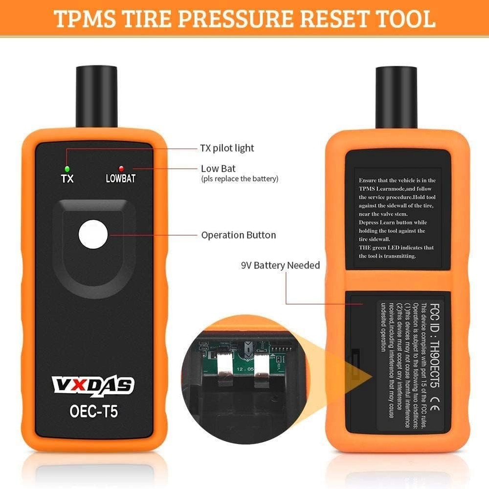 GM TPMS Relearn Tool Sensor Reset Activation Programming for Chevy Vehicles - Up