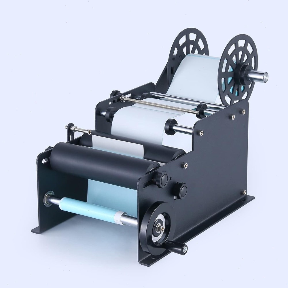 MT30 Manual Round Labeling Machine,Bottle Label Applicator for Round Bottles