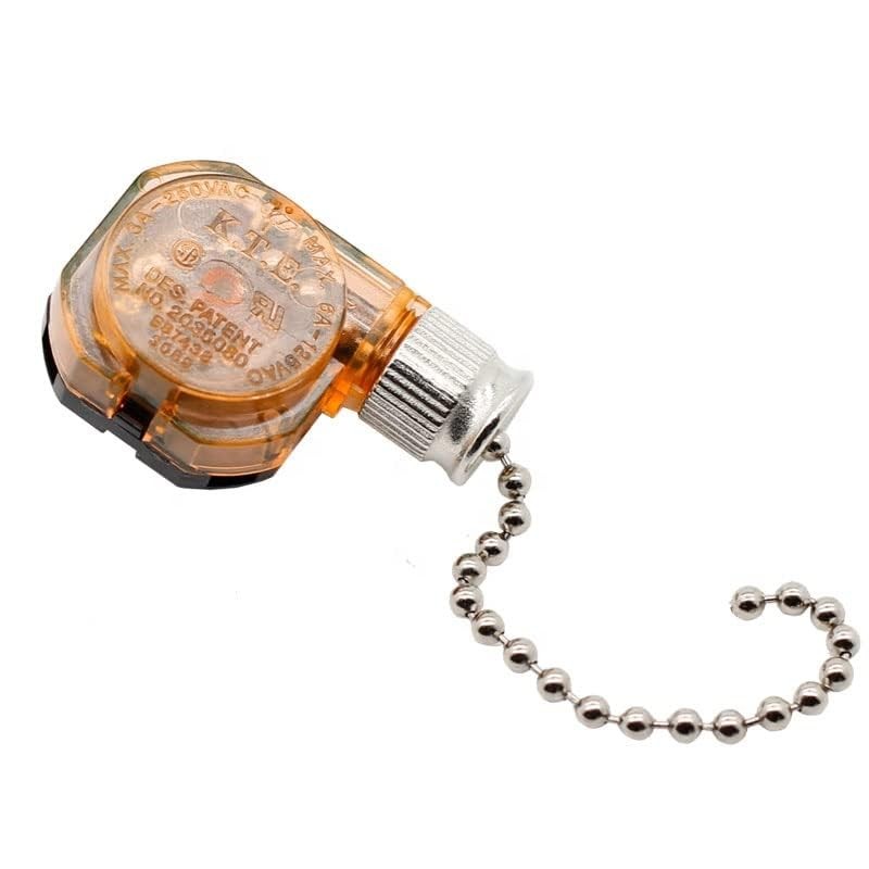 Home Ceiling Fan Light Lamp Replacement Parts 3position 4 Wire Pull Chain Con...