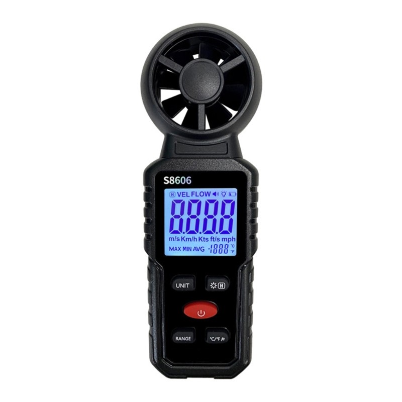 Wide Ranges Wind Tester Digital Anemometer ABS for Various Environment