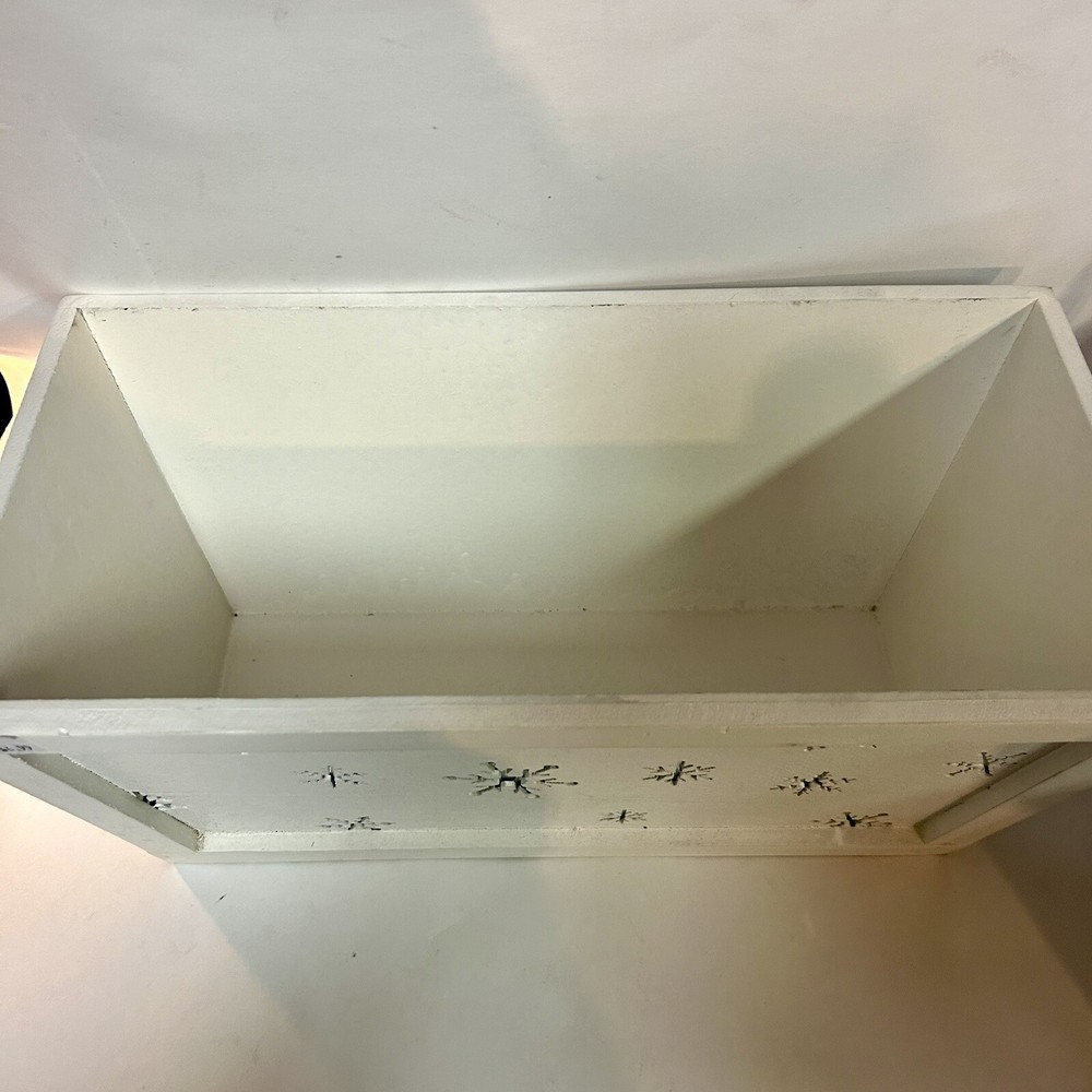 Snowflake White Planter/Gift Basket/ Home Decor- Multiple available