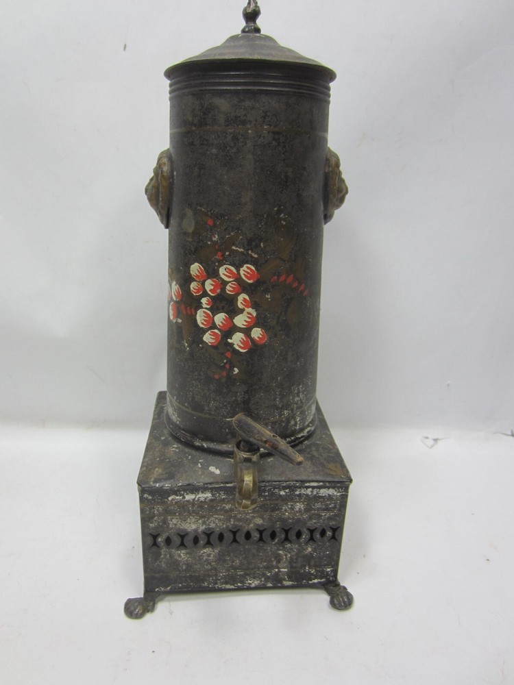 Antique Tole Ware Tea Warmer