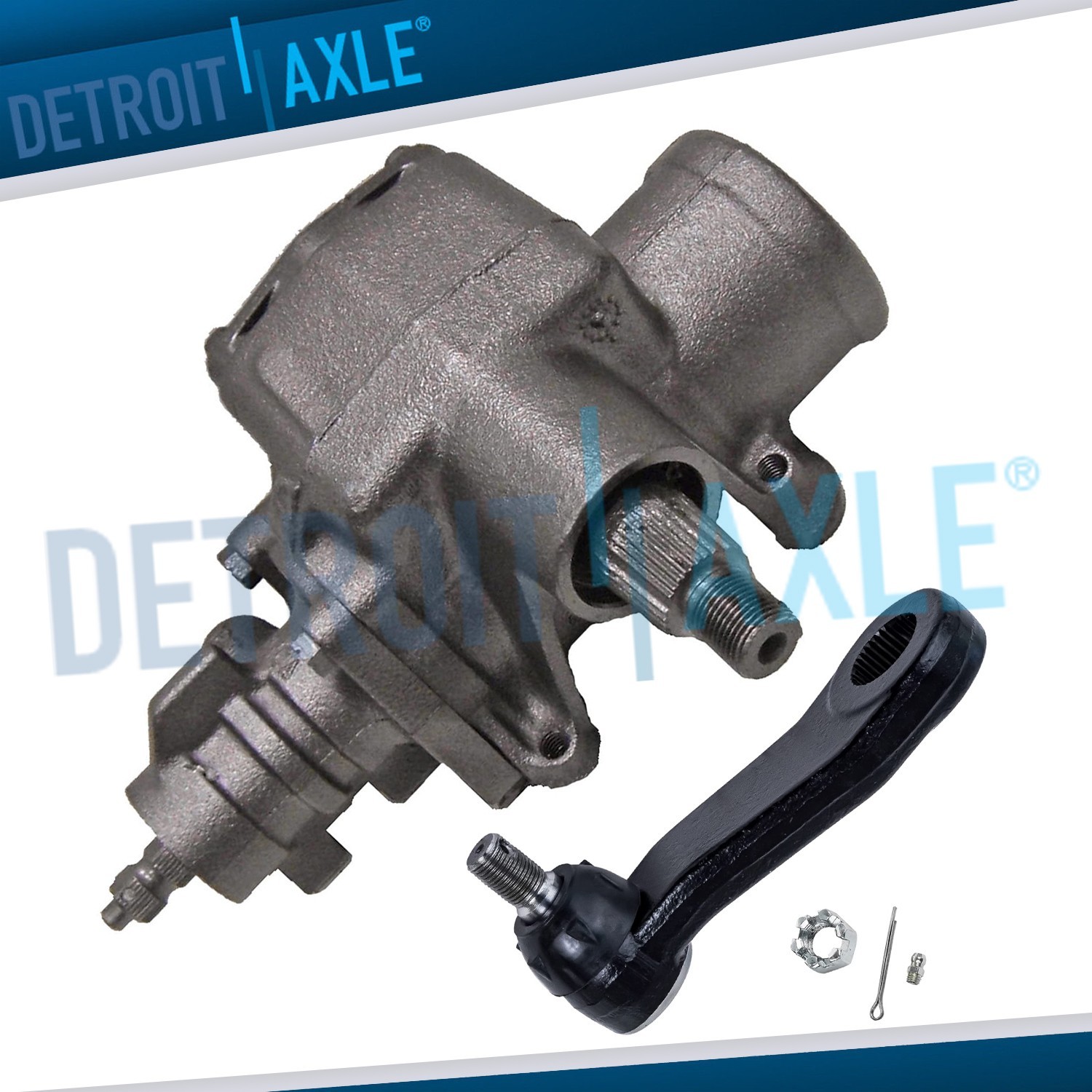 Complete Power Steering Gear Box Pitman Arm Kit for Ford F-150 F-250 Expedition