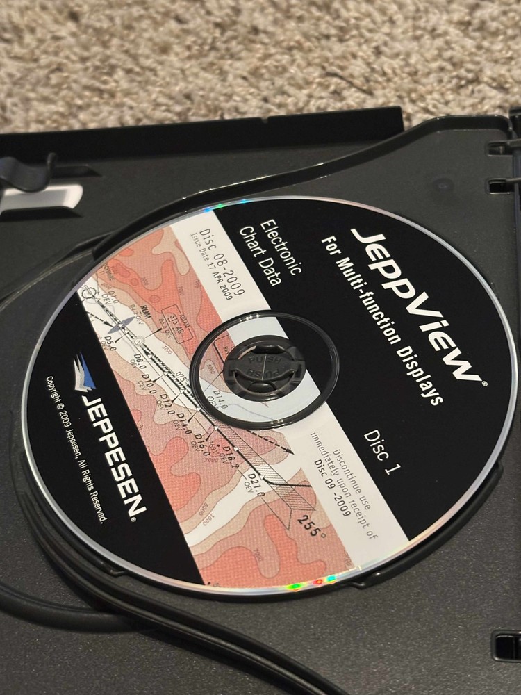 Jeppeson Electronic Chart JeppView For Multi-function Displays~Vista 2009 CD-Rom