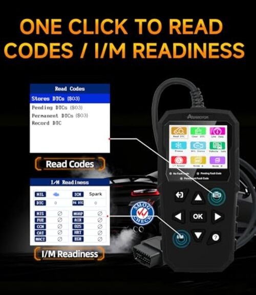 OBD2 Scanner,V880 Check Engine Light Code Reader for Cars and Trucks with BLACK